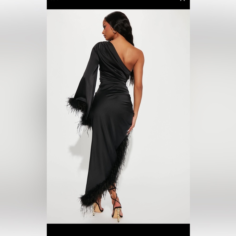 Fashion Nova Black Asymmetrical Dress - Picture 3 of 5